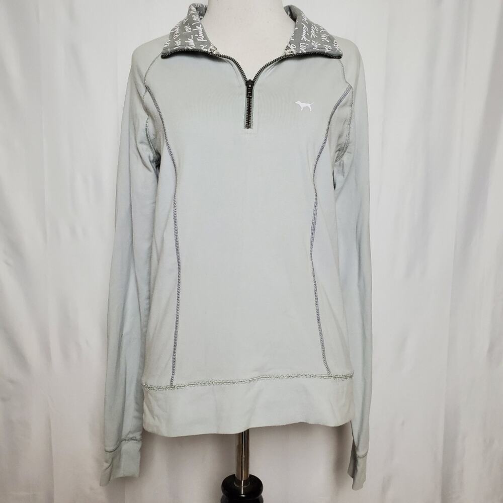 Pink Victoria's Secret Grey Pullover SZ Small